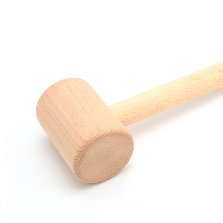 Kladivo z bukového dreva na gravírovanie kože, nástroj DIY pre kožené spracovanie