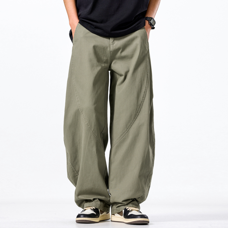 August ανδρικά casual work pants, 2025 φθινοπωρο–χειμώνας, ίσια γραμμή, άνετη εφαρμογή, φαρδιά παντελόνια