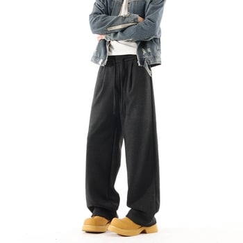 Pantaloni sport pentru bărbați CleanFit, stil american, țesătură groasă cu finisaj brushed, croială Slim-Fit dreaptă