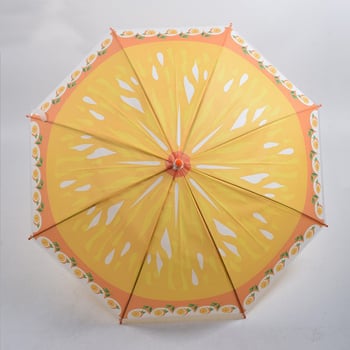 Umbrelă pentru copii cu design drăguț, 8 brațe, rezistentă la vânt, deschidere automată, mâner curbat