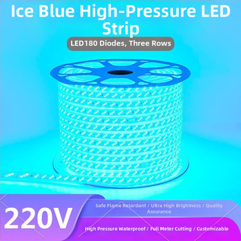 LED pásik fialovo-ružovej farby, 220V dekoratívne osvetlenie pre domov, romantické a kreatívne osvetlenie pre KTV, super jasné, vodotesné pre vonkajšie použitie