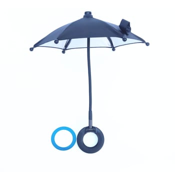 Umbrelă circulară magnetică pentru telefon, compatibil MagSafe, pentru iPhone – umbrelă mini de protecție solară