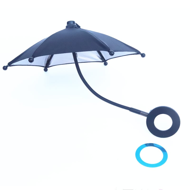 Umbrelă circulară magnetică pentru telefon, compatibil MagSafe, pentru iPhone – umbrelă mini de protecție solară