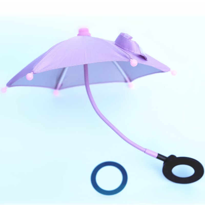 Umbrelă circulară magnetică pentru telefon, compatibil MagSafe, pentru iPhone – umbrelă mini de protecție solară