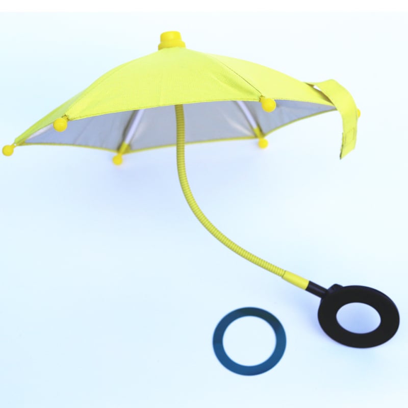 Umbrelă circulară magnetică pentru telefon, compatibil MagSafe, pentru iPhone – umbrelă mini de protecție solară