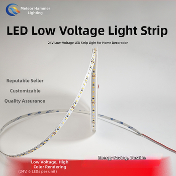 24V нисковолтово двуцветно LED линейно осветление с 3 проводника, самозалепващо за дневна стая, таван и шкафове
