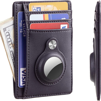 AirTag držač kartica za muškarce, RFID zaštita od prijevara, kompatibilan s europskim i američkim karticama