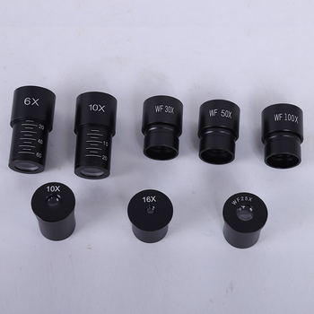 Μικροσκόπιο με WF10x, WF16x, WF30x και WF50x οφθαλμιά, επεξεργασμένο οφθαλμείο και 2x ενισχυτικός φακός