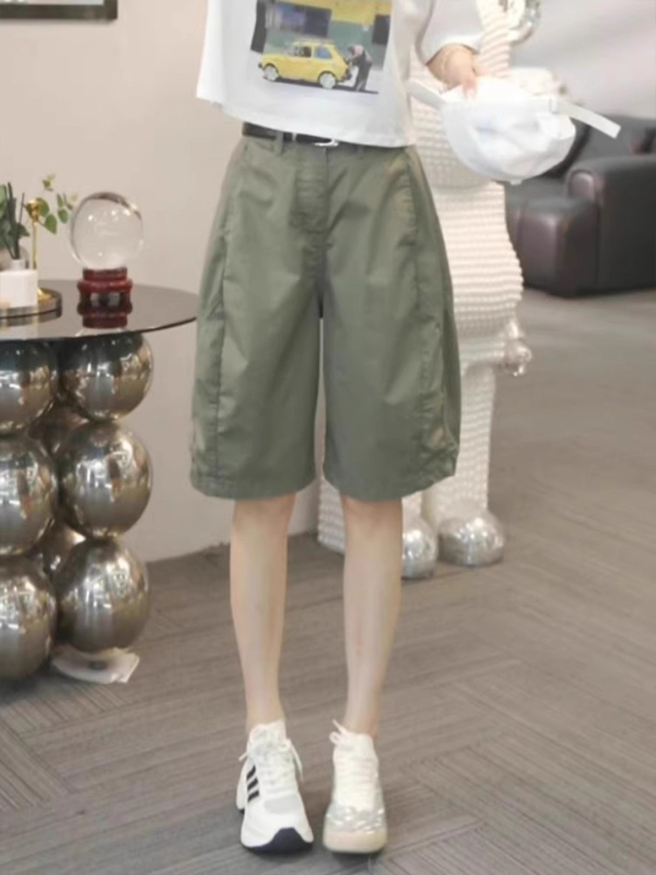 Vysoký pás, kórejský štýl, široké capri nohavice, casual strih, zoštíhľujúca siluetu