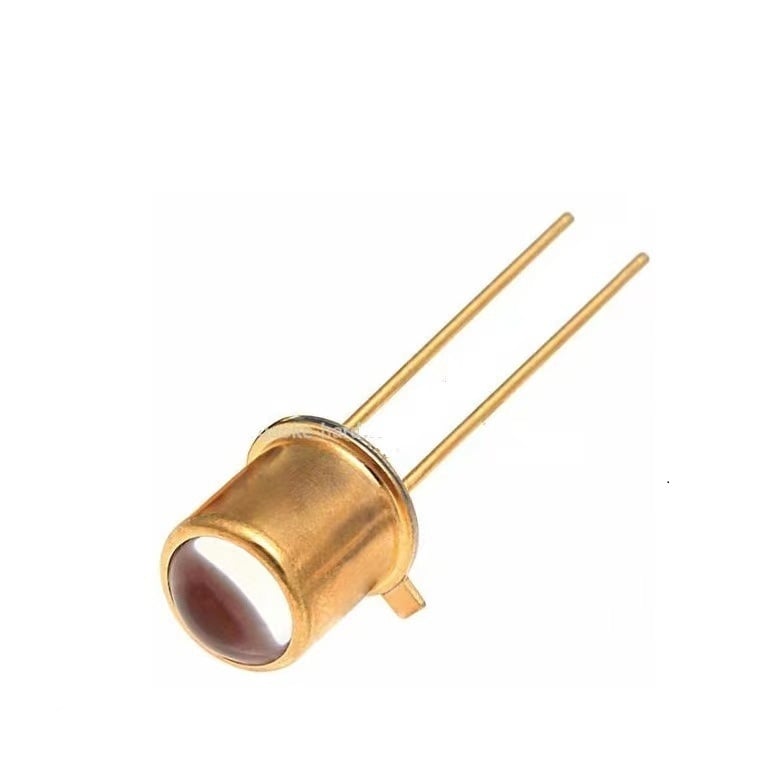 TO-46 sigilat metalic, iluminare paralelă albastră, encoder și senzor optic, 450–470 nm