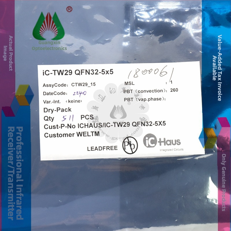 IC-TW29 optické rozhranie senzora, prevodník QFN32, ICHAUS
