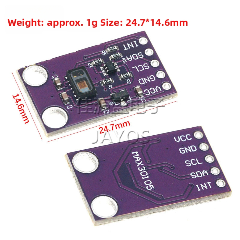MCU-30105 MAX30105 Optický senzor – modul detekcie častíc, dymu a plameňa