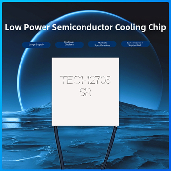 TEC1-12705 termoelektrikus hűtőlemez, 40×40 mm, záró rugós terminállal, 6.3/4.8 V