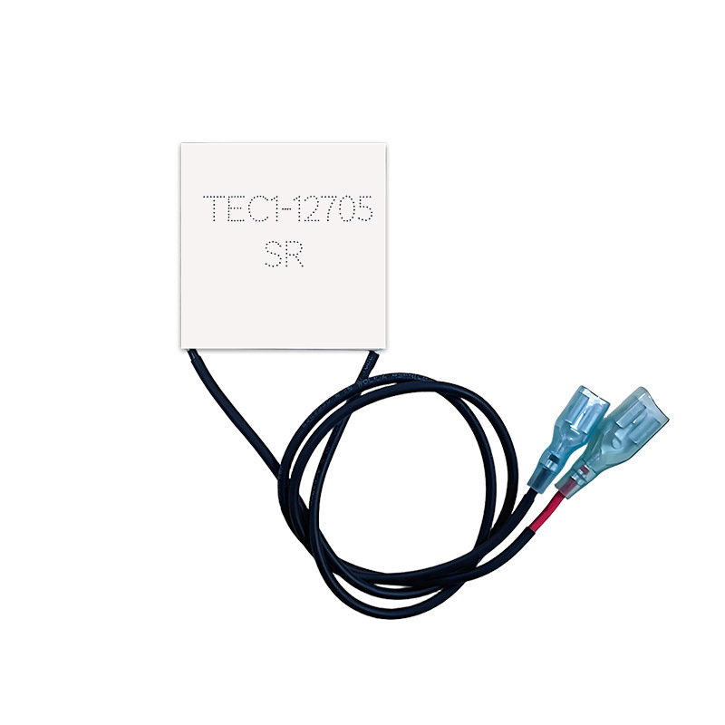 TEC1-12705 termoelektrikus hűtőlemez, 40×40 mm, záró rugós terminállal, 6.3/4.8 V