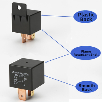 80A relé automobilu JD2912 s cievkou 5V–96V pre automobily a elektrické vozidlá