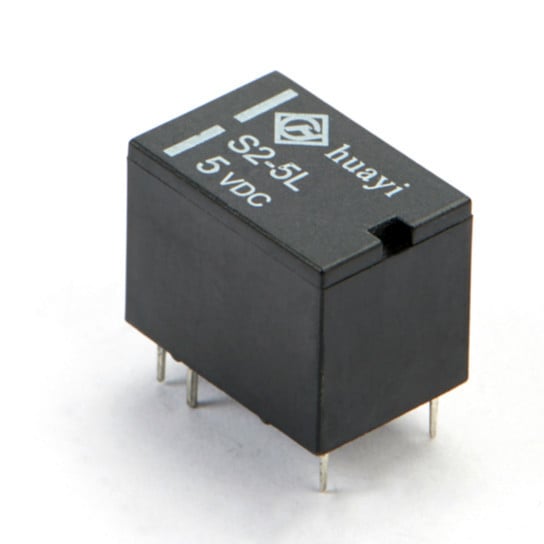 Huayi4100F 6-pinové malé signálne relé, DC5V, SHG12V, rýchle spúšťanie