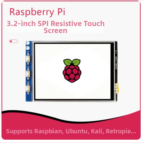 3,2-palcový LCD dotykový displej pre Raspberry Pi, kompatibilný s Raspberry Pi 2 a 3