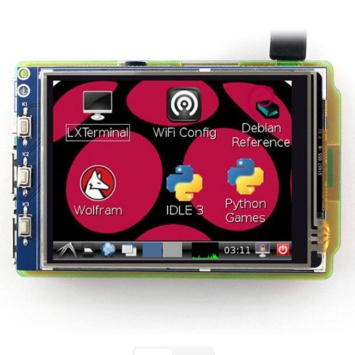 3,2 ιντσών LCD οθόνη αφής για Raspberry Pi, συμβατή με Raspberry Pi 2 και 3