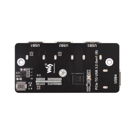 Κάρτα επέκτασης Raspberry Pi CM4: PCIe σε USB 3.2 Gen1 υψηλής ταχύτητας μετατροπέας διεπαφής USB χωρίς οδηγούς
