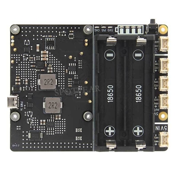 X1201 Πλακέτα Διαχείρισης Τροφοδοσίας UPS για Raspberry Pi 5, Επεκτάσιμη Πλακέτα με Μπαταρία 18650