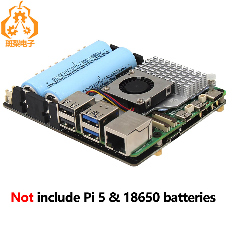 X1201 Πλακέτα Διαχείρισης Τροφοδοσίας UPS για Raspberry Pi 5, Επεκτάσιμη Πλακέτα με Μπαταρία 18650