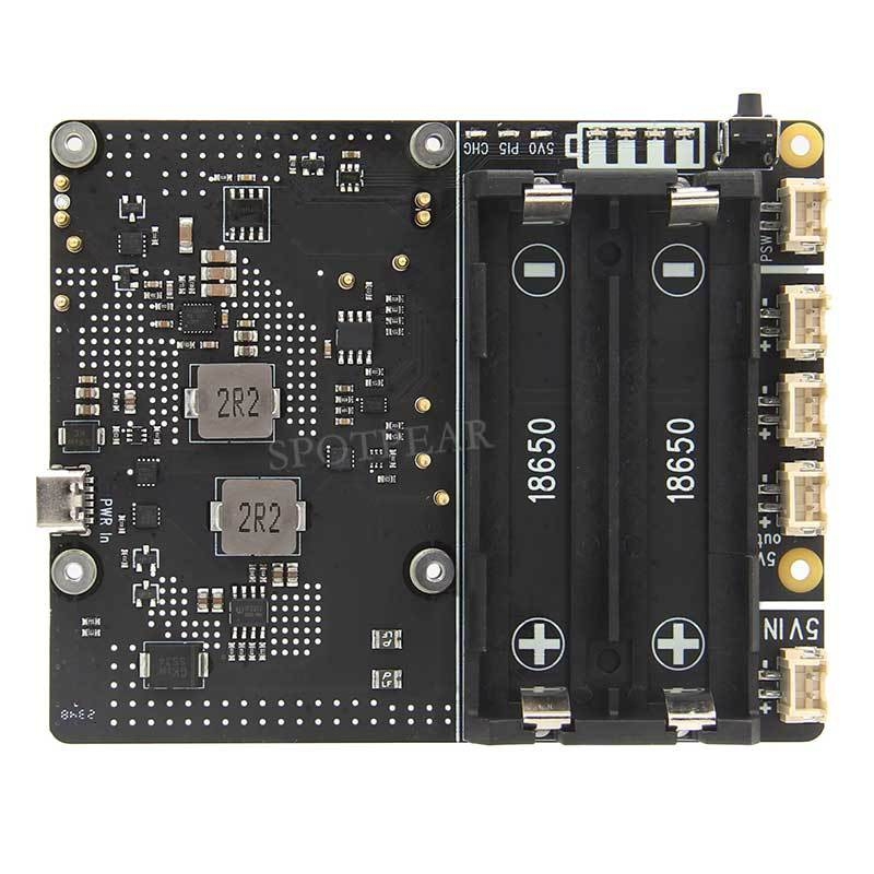 X1201 Πλακέτα Διαχείρισης Τροφοδοσίας UPS για Raspberry Pi 5, Επεκτάσιμη Πλακέτα με Μπαταρία 18650