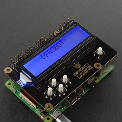 Raspberry Pi RGB LCD1602 gombos bővítőpanel színes alap V2.0