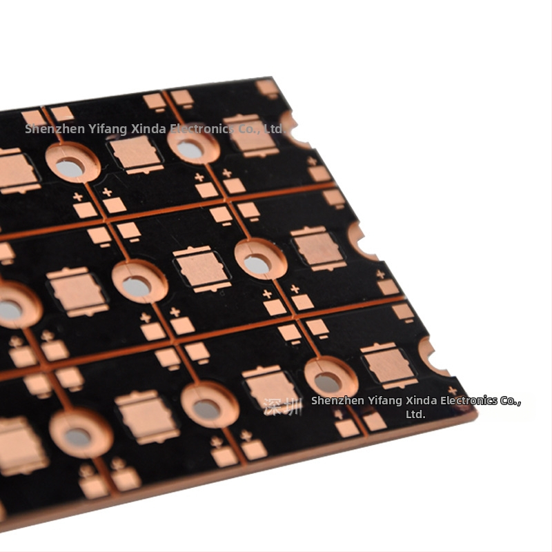 LED PCB s meďným substrátom, termoelektrické oddelenie a supravodivý kov, prototypové vzorky