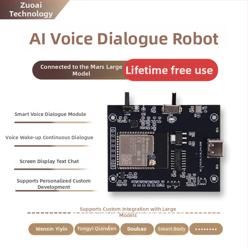 AI reproduktor s hlasovým dialógom, modul hračky pre prispôsobiteľný vývoj