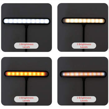 LED lampička na stojan na noty s USB klipom, nabíjateľná, ochrana očí, pre piano, gitaru a Erhu