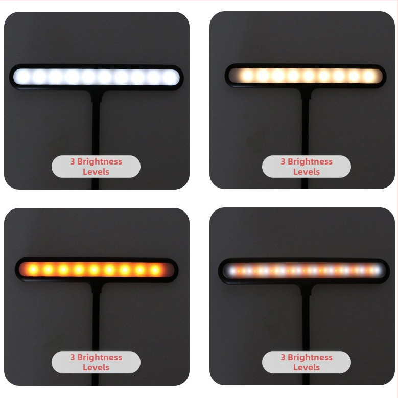 LED lampička na stojan na noty s USB klipom, nabíjateľná, ochrana očí, pre piano, gitaru a Erhu