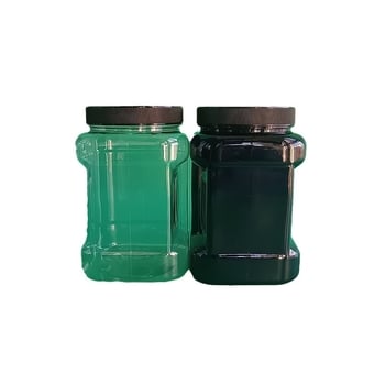 1450 ml квадратен пластмасов буркан за ядки със запечатващ капак – фъстъци и орехи