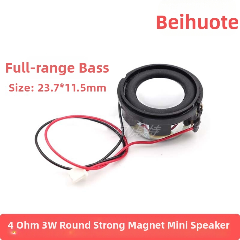 Bluetooth mini reproduktor s plným rozsahom basov, priemer 23/24 mm, 4 Ω, 3 W, kruhový silný magnet, pre DIY projekty