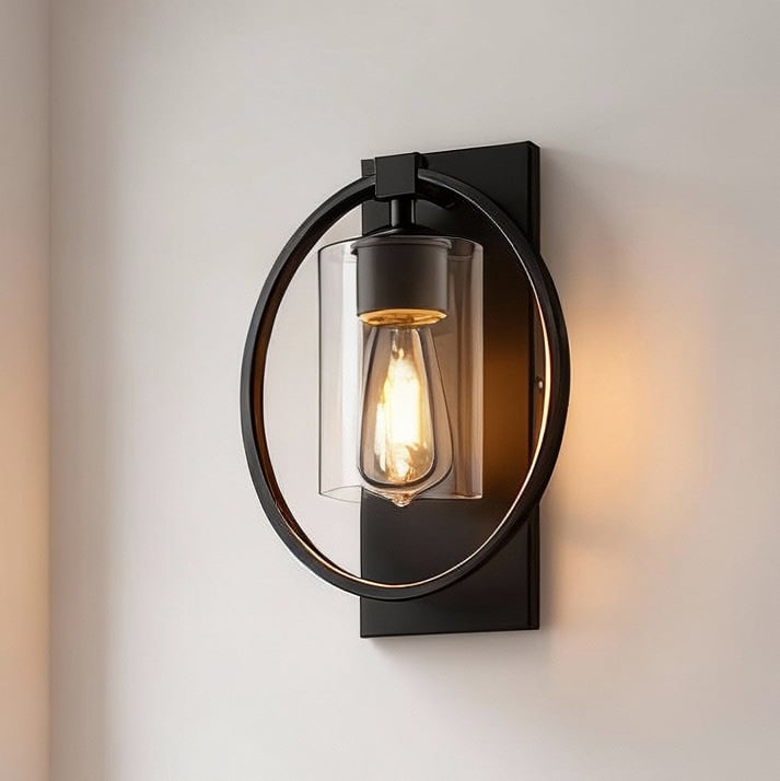 Priemyselná retro amerického štýlu stenová lampa do spálne, jedálne, chodby a vstupu