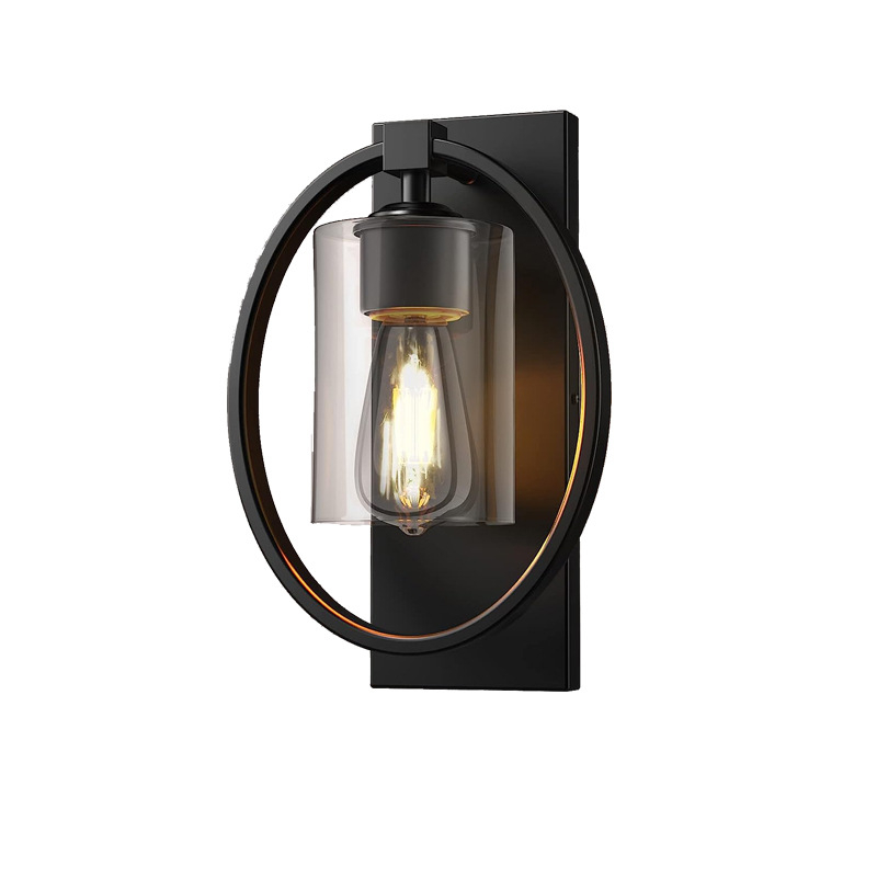 Priemyselná retro amerického štýlu stenová lampa do spálne, jedálne, chodby a vstupu