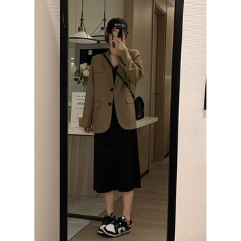2025 dámske krátke sako na jar a jeseň, voľný strih, casual, elegantný dizajn