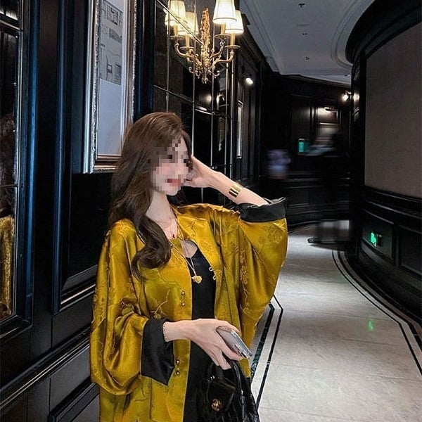 Γυναικείο τζάκετ σε κινεζικό στυλ με Song brocade, υψηλής κατηγορίας κομψότητα, φθινοπωρινό 2025