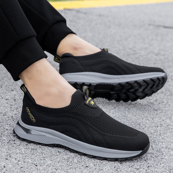 Δρομικά slip-on με διαπερατό πλέγμα για μεσήλικες και ηλικιωμένες γυναίκες, ελαφριά και άνετα καθημερινά παπούτσια