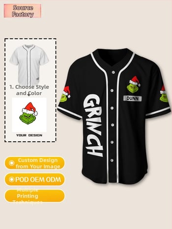 Pánsky osobný baseballový kardigán s 3D celoplošným tlačom, krátke rukávy, pohodlný univerzálny kabát – navrhnuté podľa vašej fotky