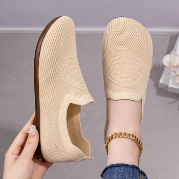 Дамски дишащи обувки Flyknit, леки и удобни, ежедневни обувки с мека подметка