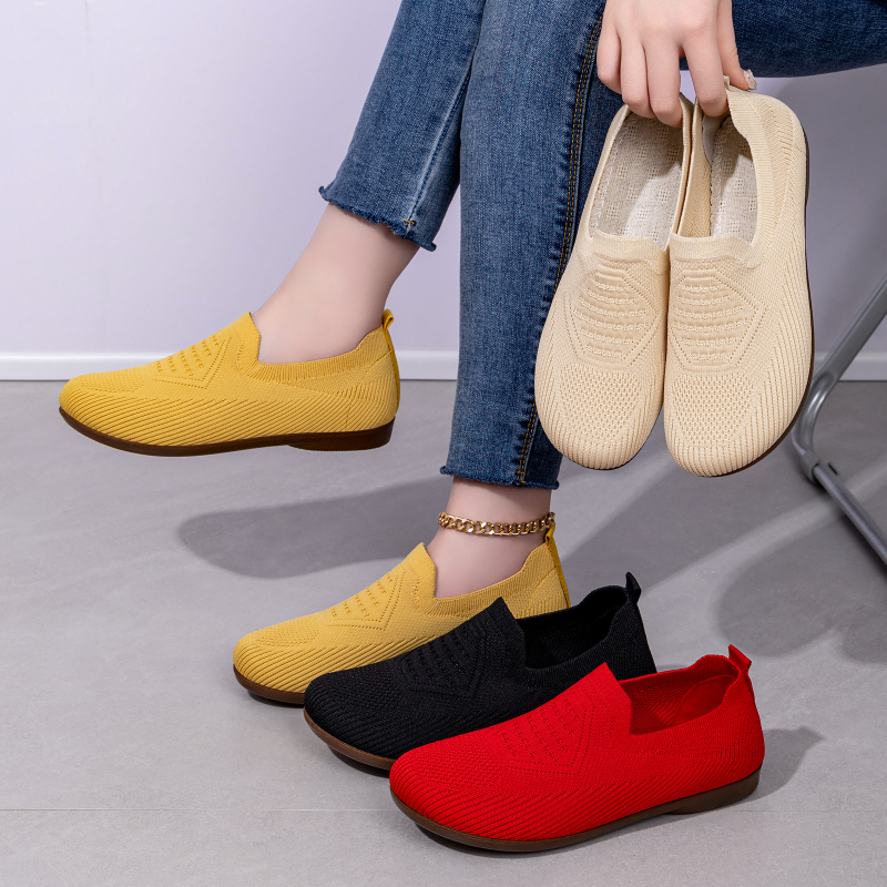 Дамски дишащи обувки Flyknit, леки и удобни, ежедневни обувки с мека подметка