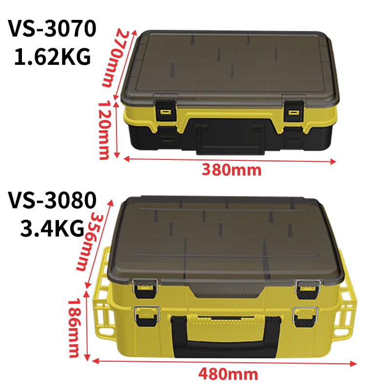 VS3070/3080 box na nástrahy, dvojposchodová skriňa na rybárske príslušenstvo
