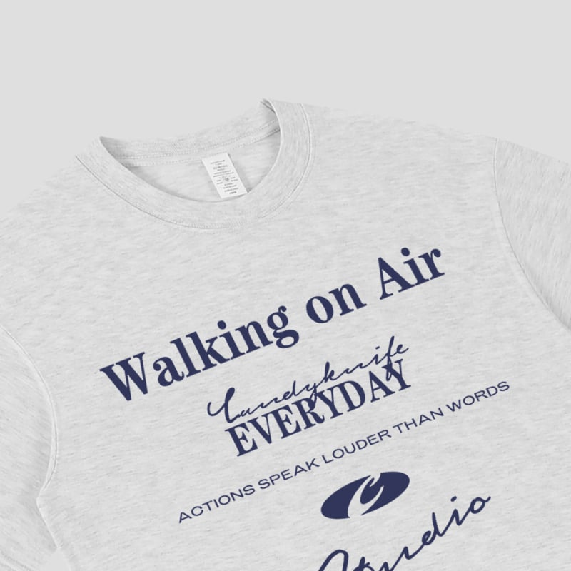 Γυναικείο βαμβακερό κοντομάνικο T‑shirt με στρογγυλό λαιμό, χαλαρή εφαρμογή, εκτυπωτικό σχέδιο, κορεατικό streetwear