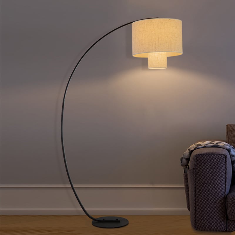 Φωτιστικό δαπέδου με ύφασμα αμπαζούρ σε σκανδιναβικό στιλ, κατάλληλο για σαλόνι και υπνοδωμάτιο, δημιουργικό δωμάτιο ματζονγκ για καναπέ και πιάνο