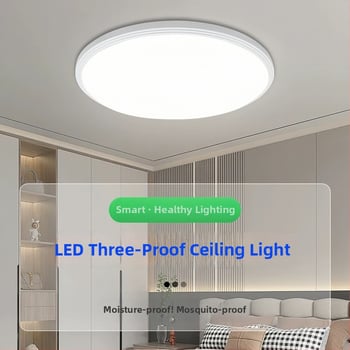 Úplne uzavreté LED stropné svetlo, ultra tenké, moderný minimalistický štýl, pre spálňu, balkón a kúpeľňu, ochrana očí, okrúhle hlavné svetlo
