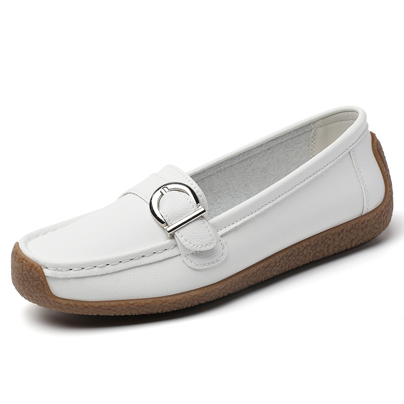Γυναικεία loafers χωρίς κορδόνια – άνετα καθημερινά παπούτσια από PU, στρογγυλή μύτη, χαμηλό τακούνι, μοντέρνο και άνετο στυλ