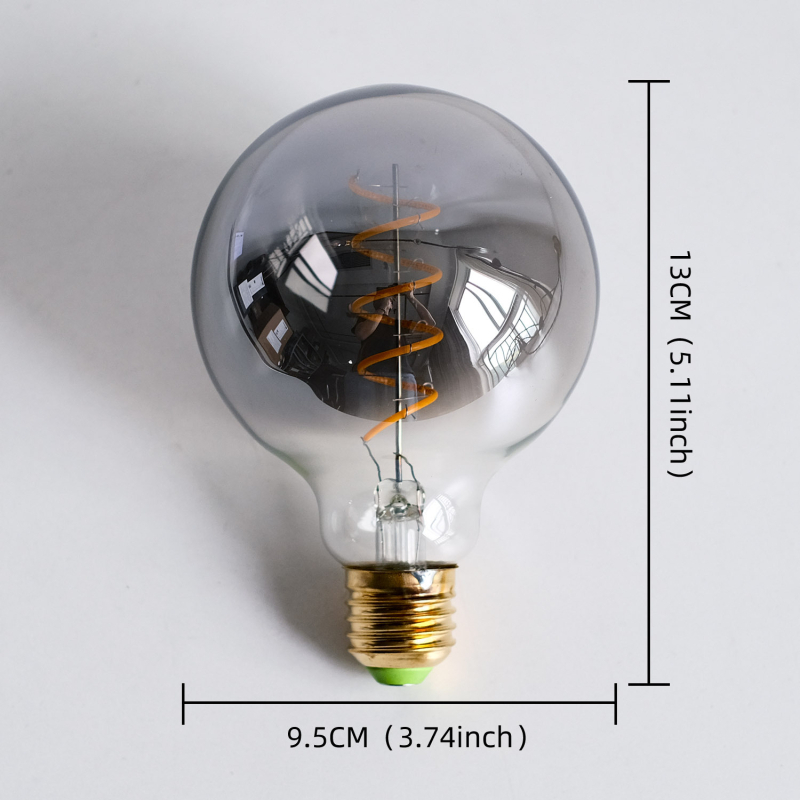 Λυχνία LED σε ρετρό βιομηχανικό στυλ, γκρι ζεστό φως, δημιουργικός οικιακός διακοσμητικός φωτισμός, βάση Ε27, ρυθμιζόμενος φωτισμός