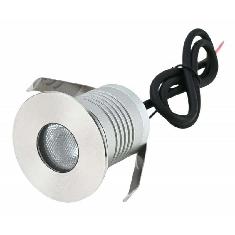 LED podzemné svetlo, 45 mm zabudované do podlahy, vonkajšie nepremokavé reflektorové osvetlenie pre záhradu, 3W krajinné osvetlenie