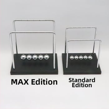 Νεύτωνα εκκρεμές με 5 και 7 σφαίρες, ανοξείδωτο ατσάλι και ξύλο, μοντέρνο διακοσμητικό ισορροπίας μπάλα, δώρο για χαλάρωση