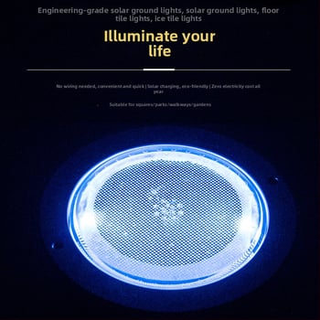 LED zabudované podlahové osvetlenie pre vonkajšie plochy, námestia a chodníky, solárne, vodotesné, priemyselnej triedy